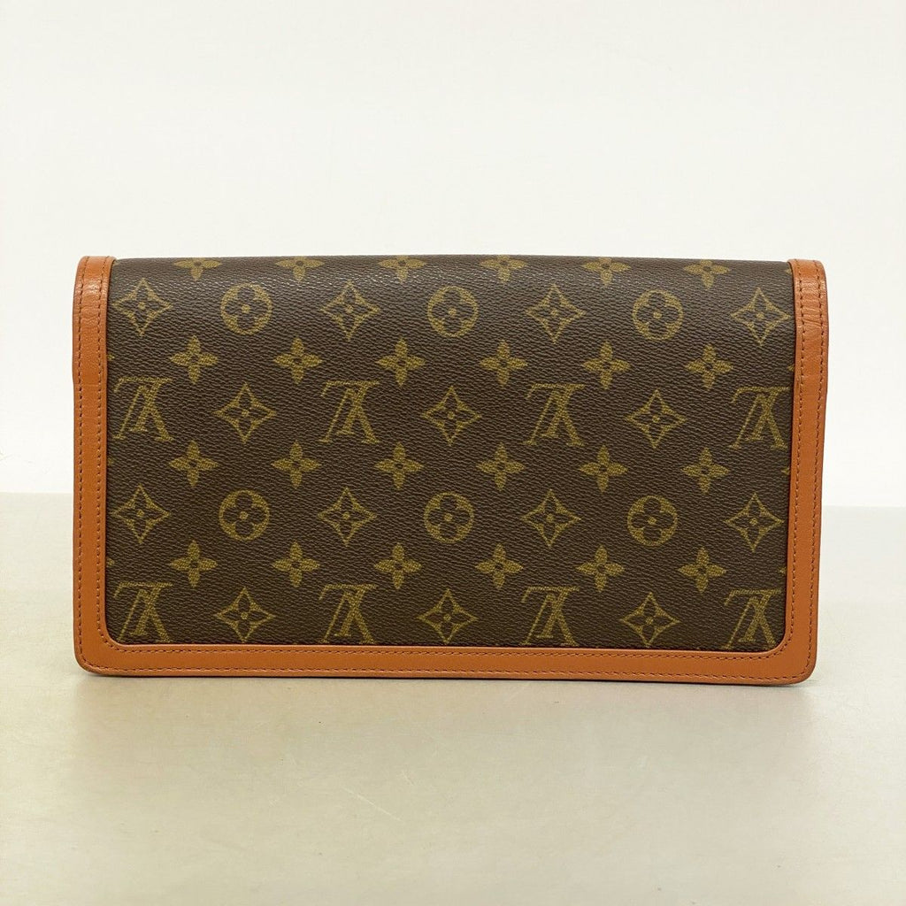 Louis Vuitton Clutch Monogram Pochette Dam GM Brown — view 9