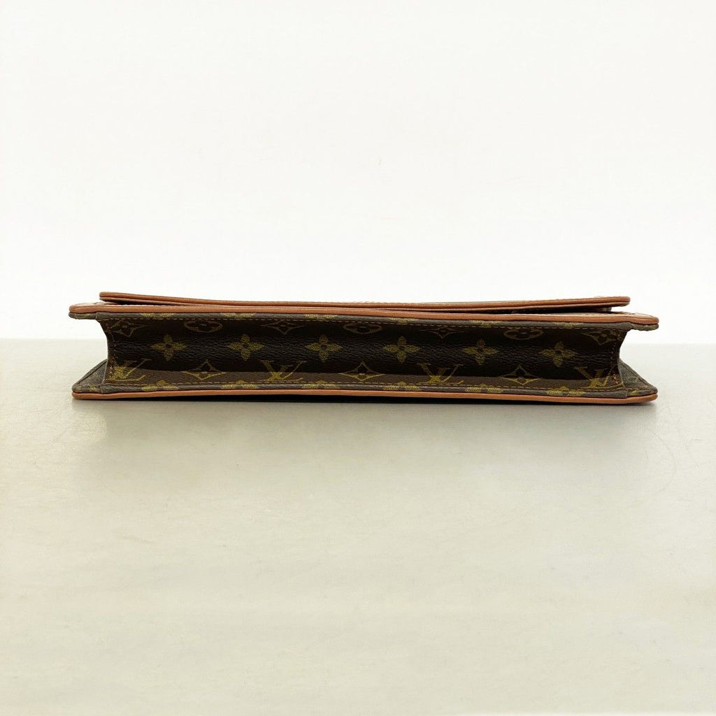 Louis Vuitton Clutch Monogram Pochette Dam GM Brown — view 3