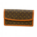 Louis Vuitton Clutch Monogram Pochette Dam GM Brown
