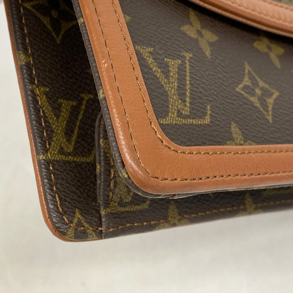 Louis Vuitton Clutch Monogram Pochette Dam GM Brown — view 6