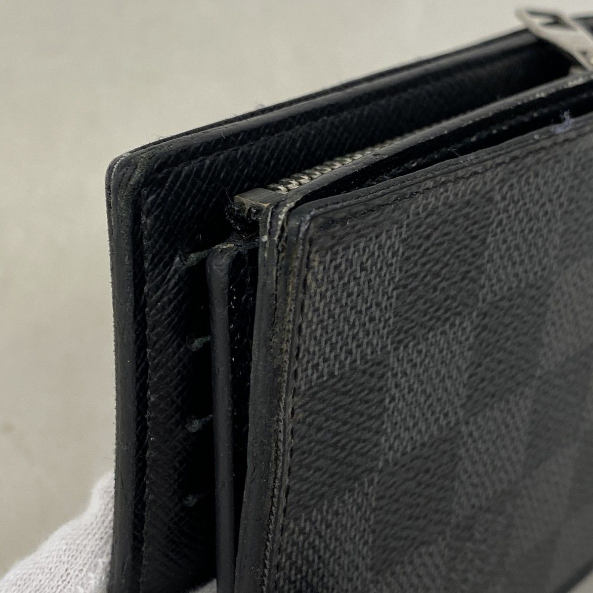 Louis Vuitton Wallet Damier Graphite Portefeuille Amerigo NM Black — view 6