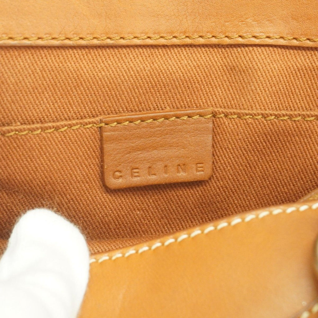 Celine Handbag Boogie Bag Leather Brown Gold — view 5