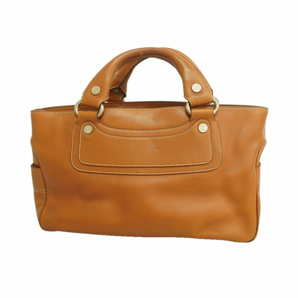 Celine Handbag Boogie Bag Leather Brown Gold