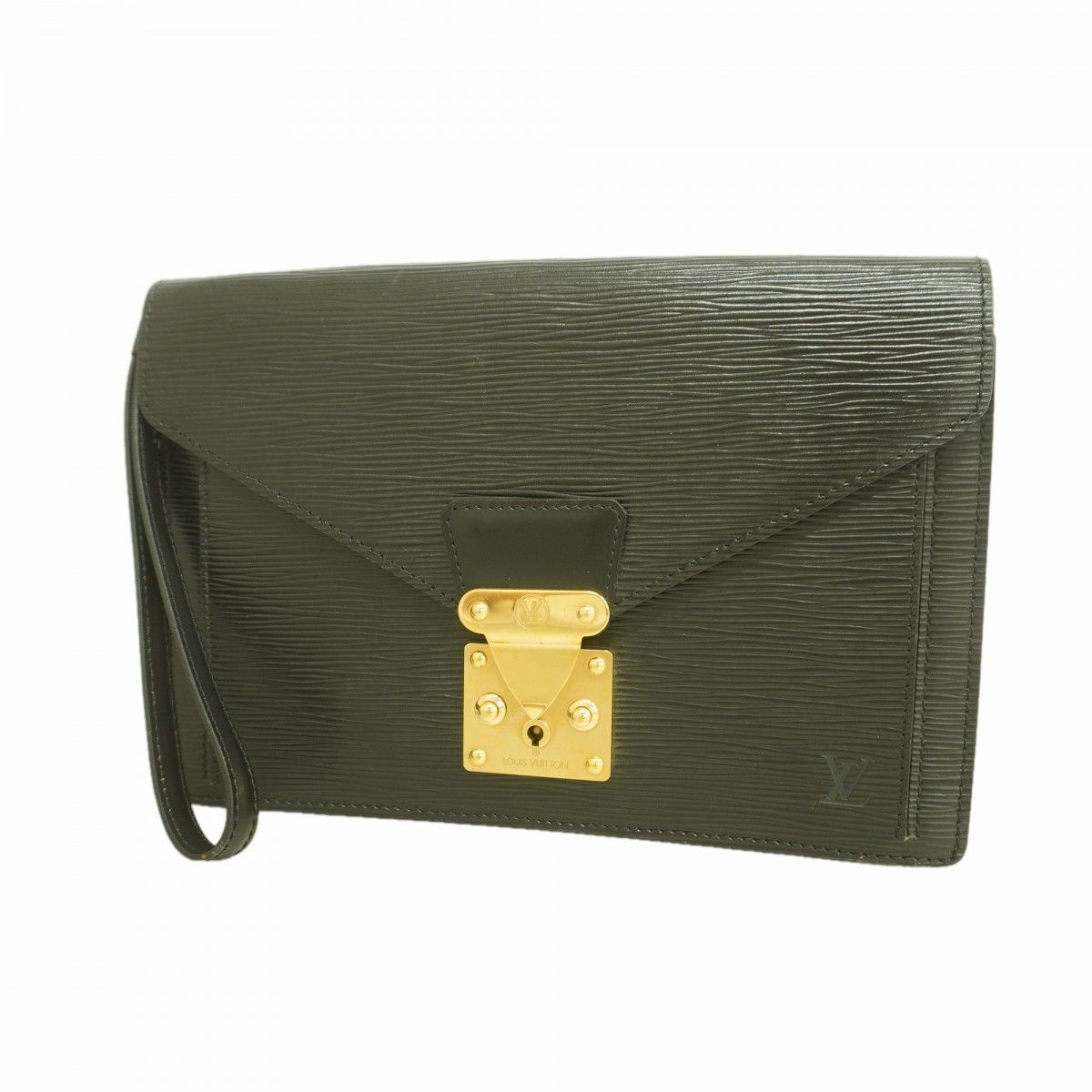 Louis Vuitton Clutch Epi Pochette Series Dragonne Noir