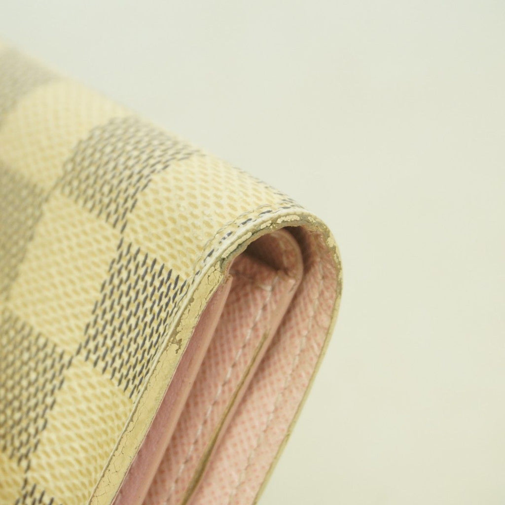 Louis Vuitton Trifold Wallet Damier Azur Portefeuille Victorine White — view 7