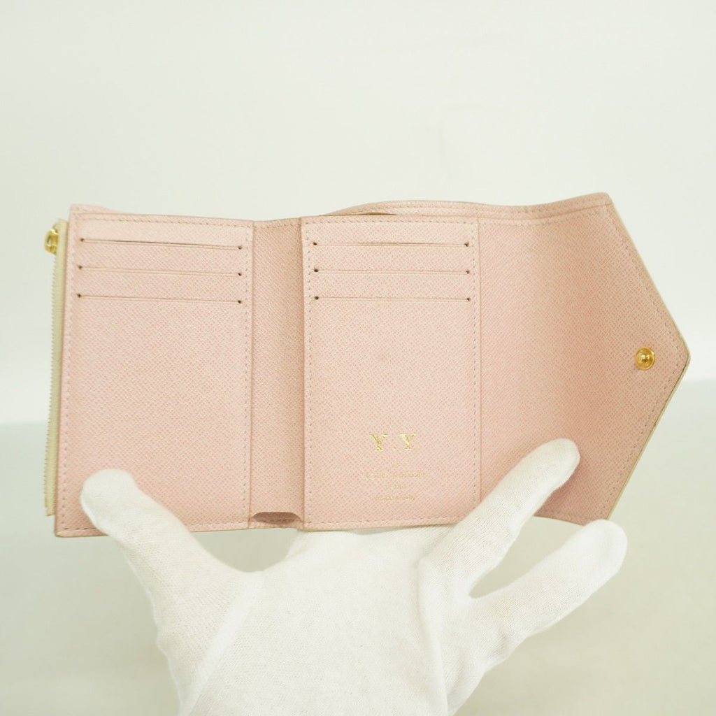 Louis Vuitton Trifold Wallet Damier Azur Portefeuille Victorine White — view 3