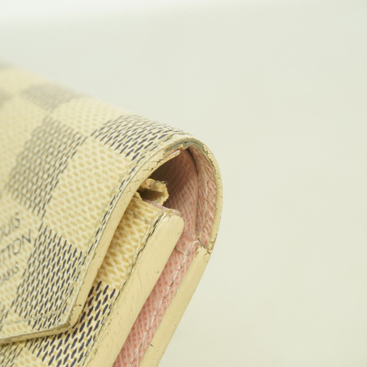 Louis Vuitton Trifold Wallet Damier Azur Portefeuille Victorine White — view 6
