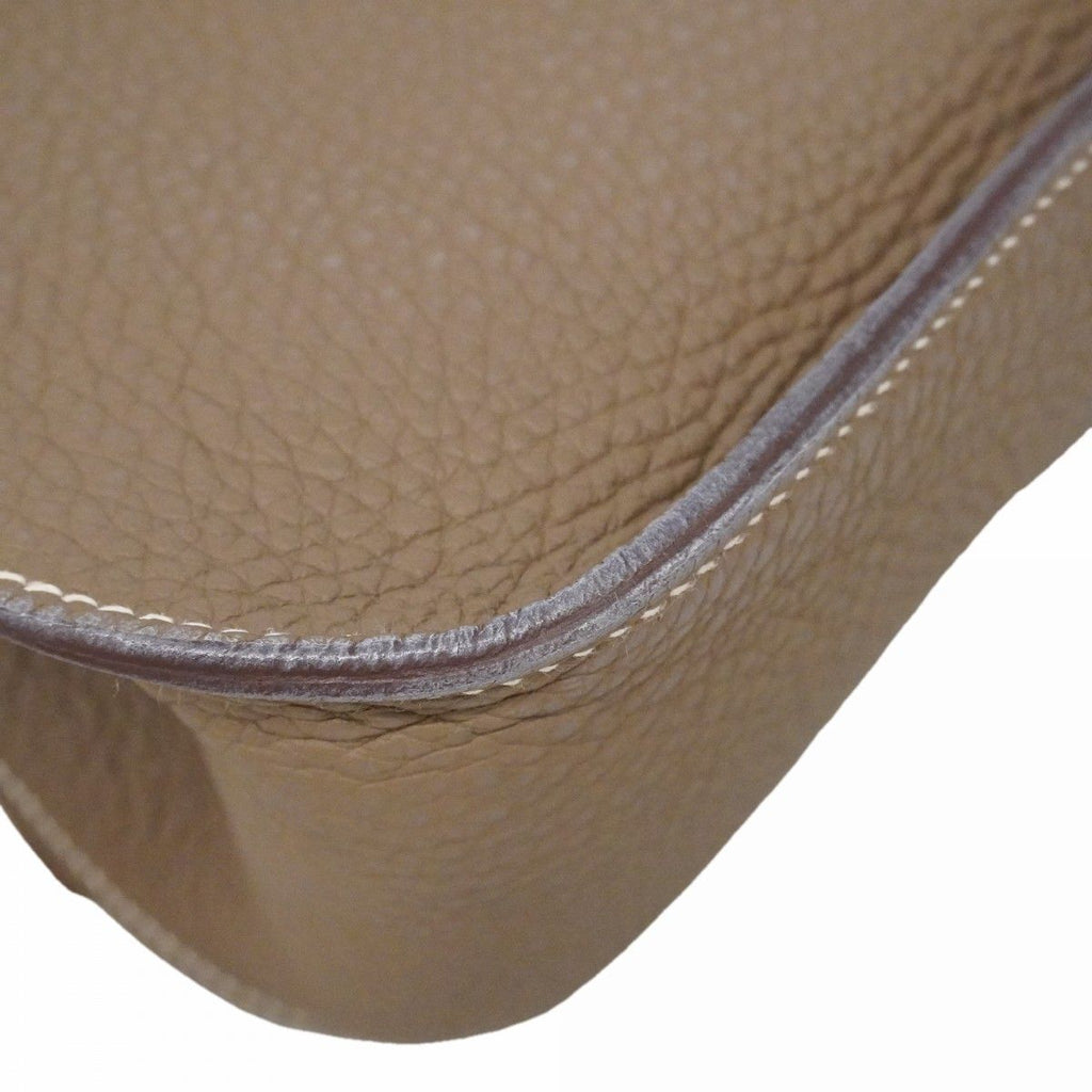 Hermes Shoulder Bag Gipsiere 28 Taurillon Clemence Etoupe Silver — view 6
