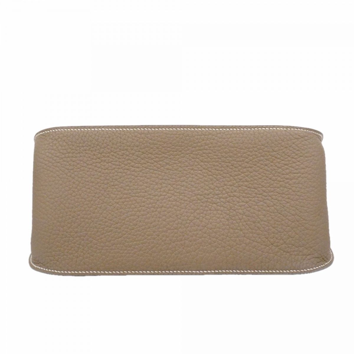 Hermes Shoulder Bag Gipsiere 28 Taurillon Clemence Etoupe Silver — view 3