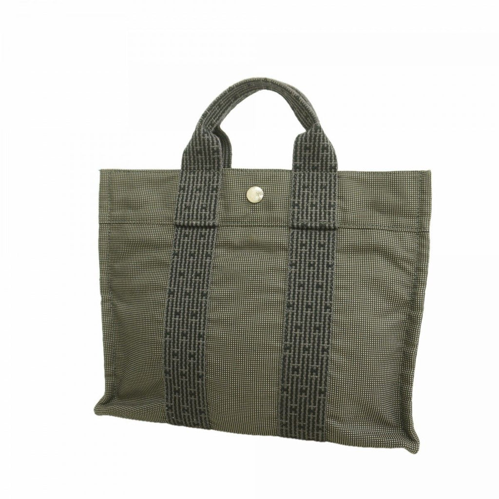 Hermes Handbag Her Line PM Canvas Gray Silver