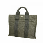 Hermes Handbag Her Line PM Canvas Gray Silver