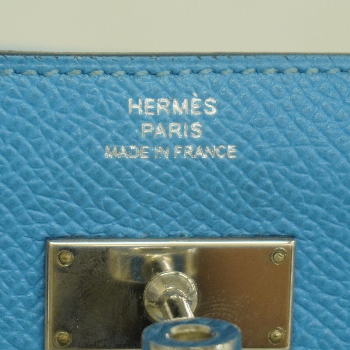 Hermes Wallet Kelly Veau Epsom Azur Silver — view 4