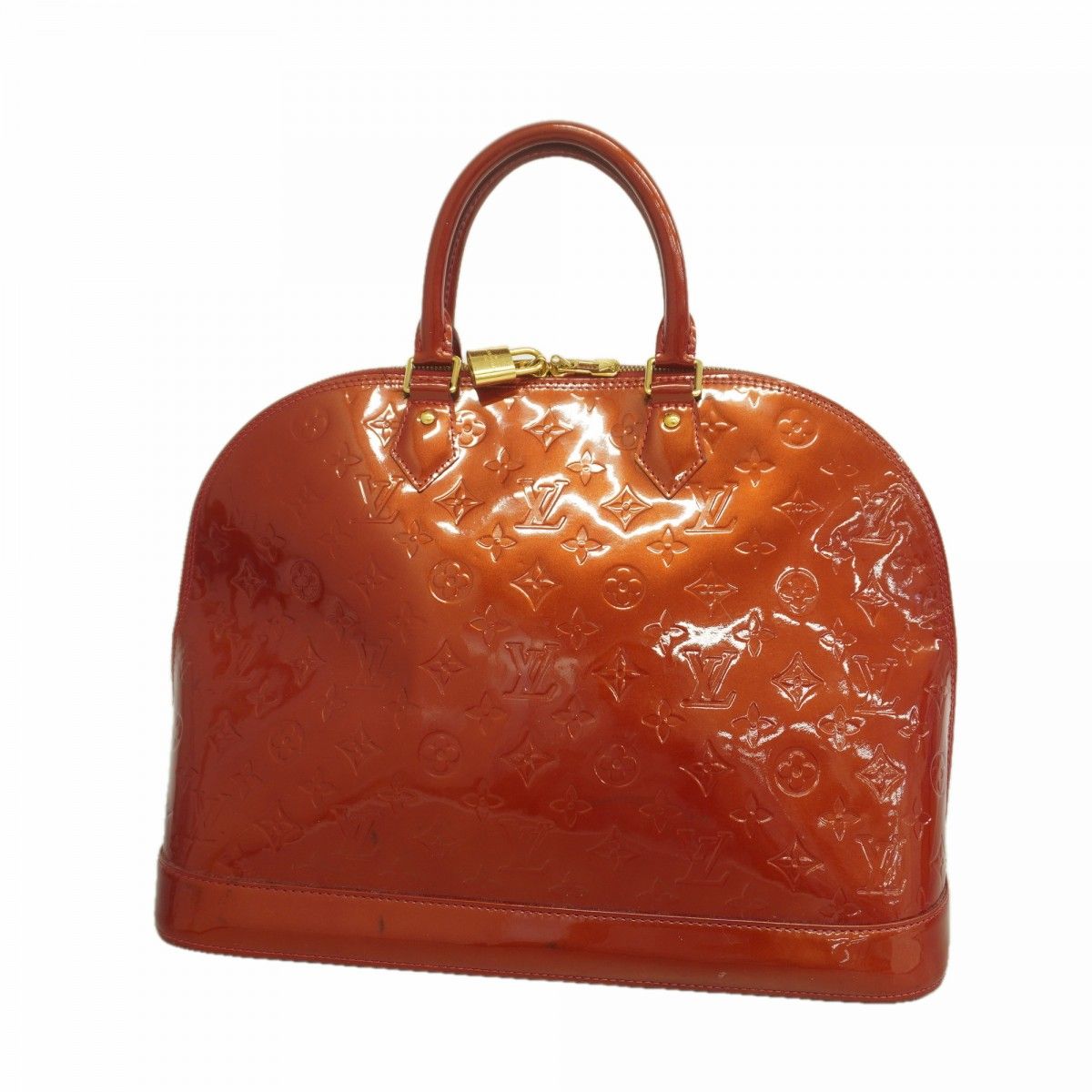Louis Vuitton Handbag Vernis Alma GM Pomme D'amour