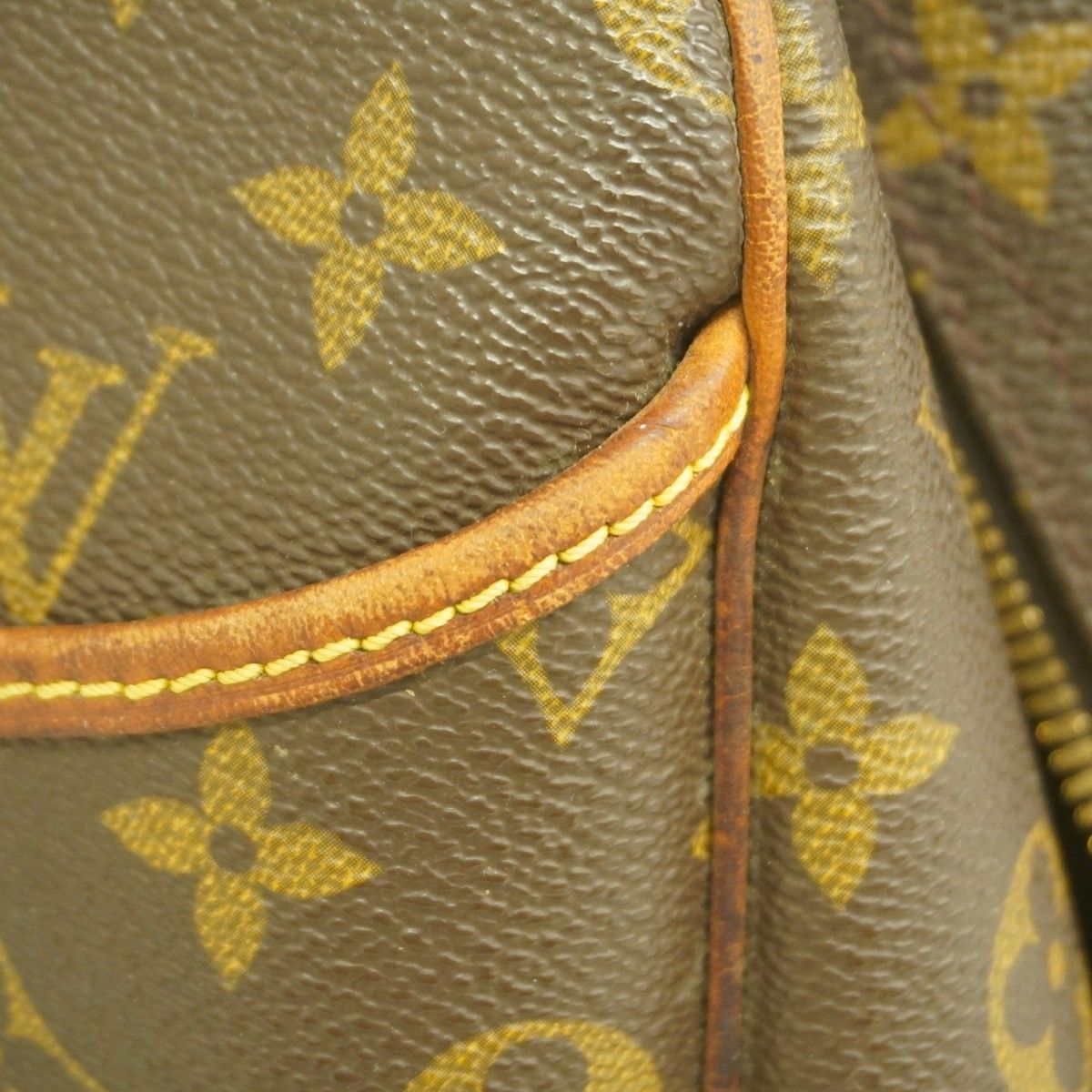 Louis Vuitton Handbag Monogram Deauville Brown — view 7