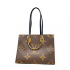 Louis Vuitton Tote Monogram Giant Reverse On The Go MM Brown 2-Way