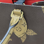 Louis Vuitton Tote Monogram Giant Reverse On The Go MM Brown 2-Way — view 8