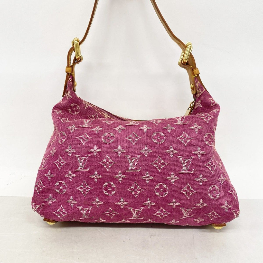 Louis Vuitton Shoulder Bag Monogram Denim PM Fuchsia — view 9
