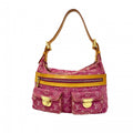 Louis Vuitton Shoulder Bag Monogram Denim PM Fuchsia