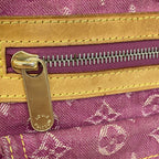 Louis Vuitton Shoulder Bag Monogram Denim PM Fuchsia — view 7