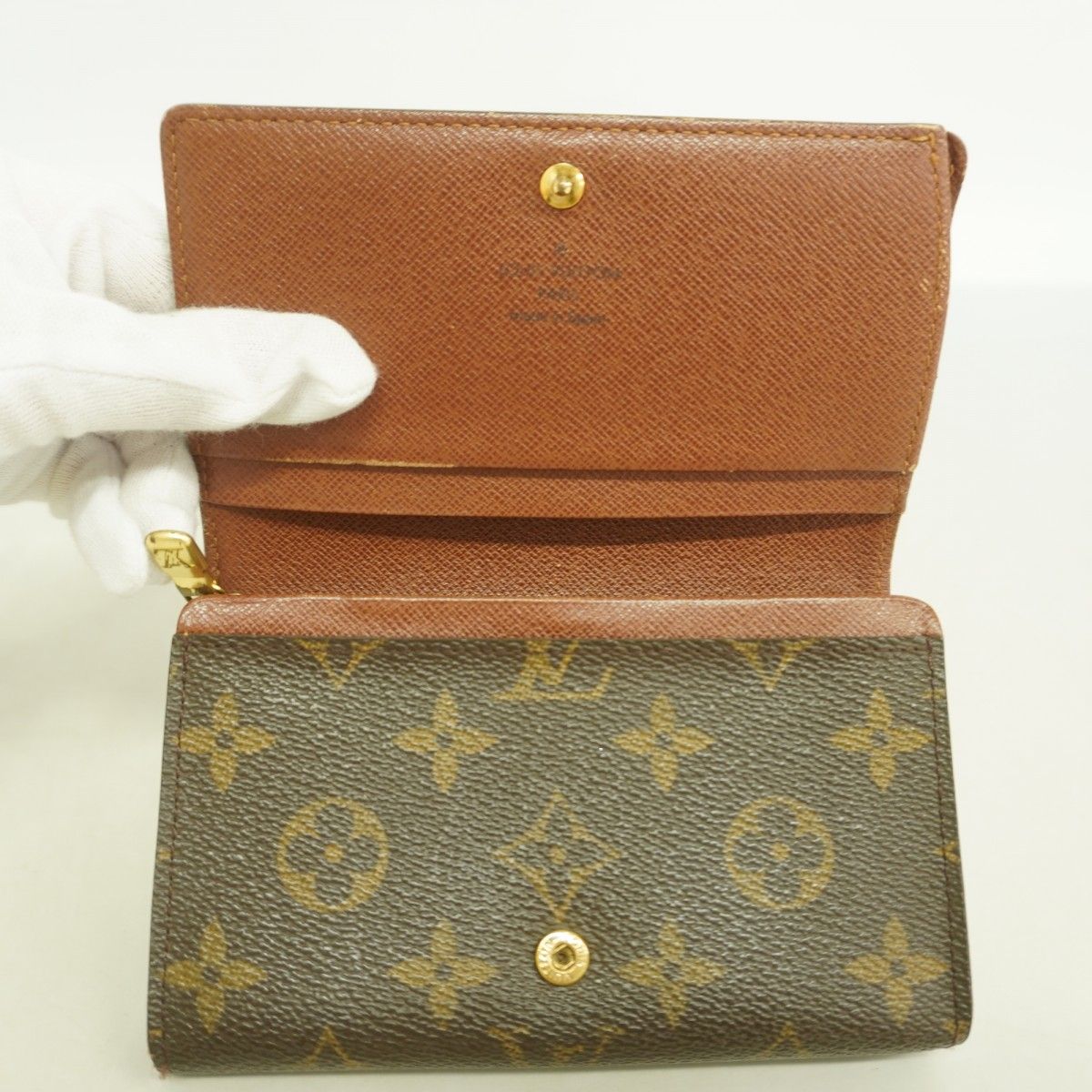 Louis Vuitton Wallet Monogram Porte-Monnaie Viennois Tresor Brown — view 3