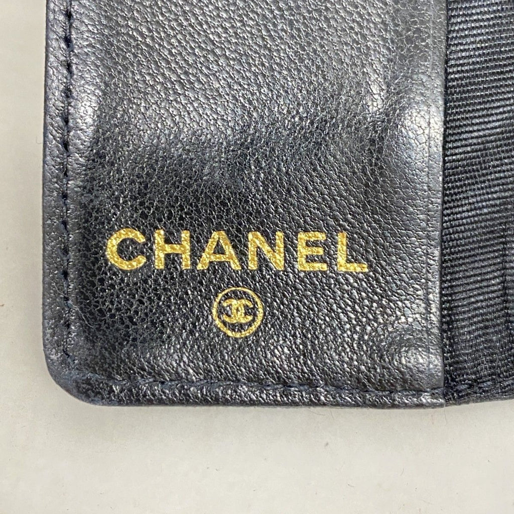 Chanel Key Case Monogram Lambskin Black Gold Key Holder — view 4