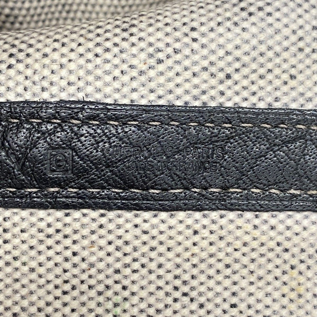 Hermes Tote Garden Party GM Toile Ash Black Silver — view 5