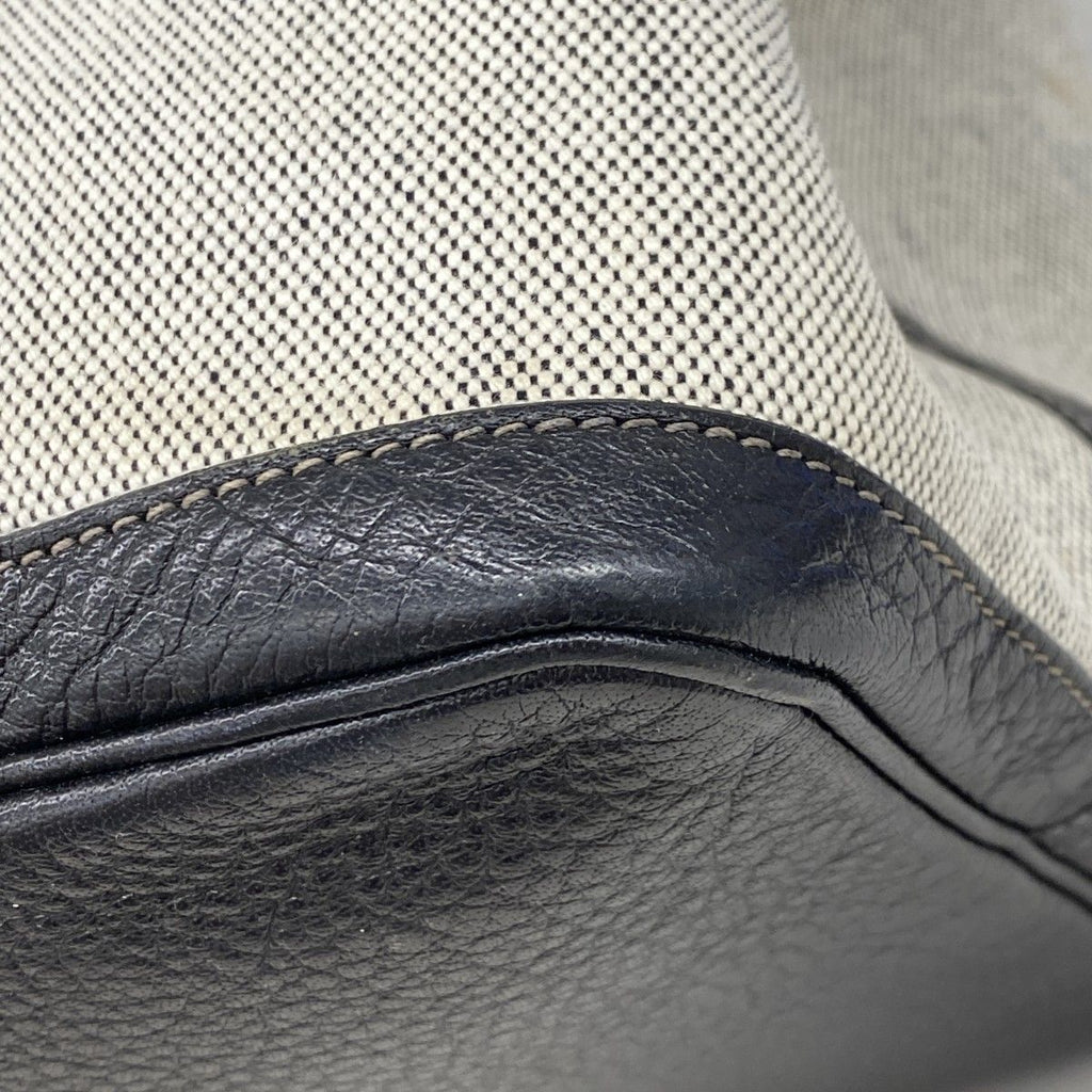 Hermes Tote Garden Party GM Toile Ash Black Silver — view 7