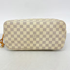 Louis Vuitton Tote Damier Azur Neverfull MM White — view 3