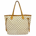 Louis Vuitton Tote Damier Azur Neverfull MM White