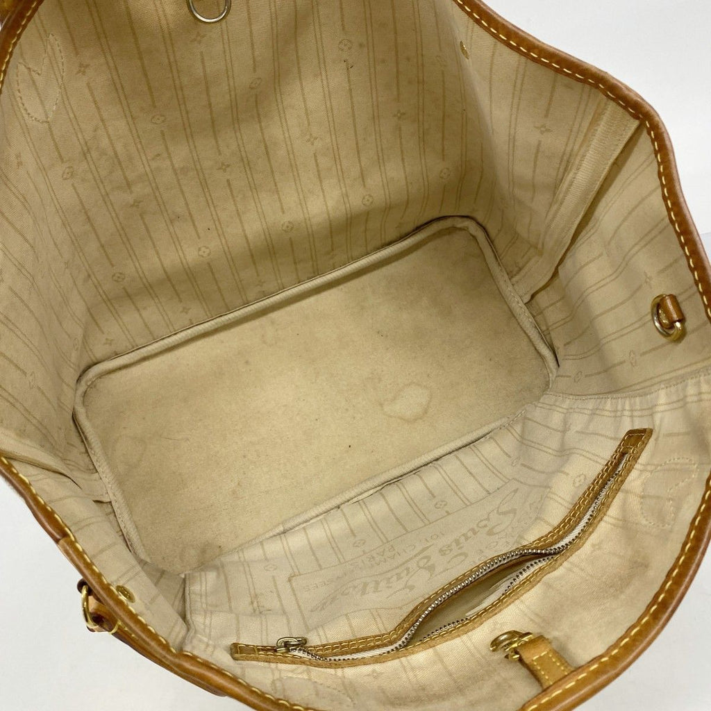 Louis Vuitton Tote Damier Azur Neverfull MM White — view 4