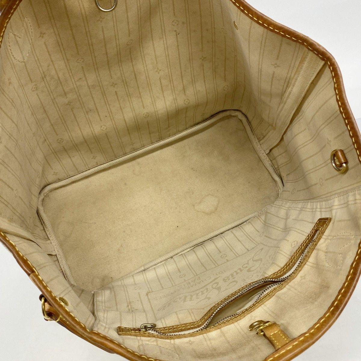 Louis Vuitton Tote Damier Azur Neverfull MM White — view 4