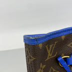 Louis Vuitton Tote Monogram Ikat Flower Neverfull MM Grand Blue — view 6