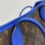 Louis Vuitton Tote Monogram Ikat Flower Neverfull MM Grand Blue — view 7