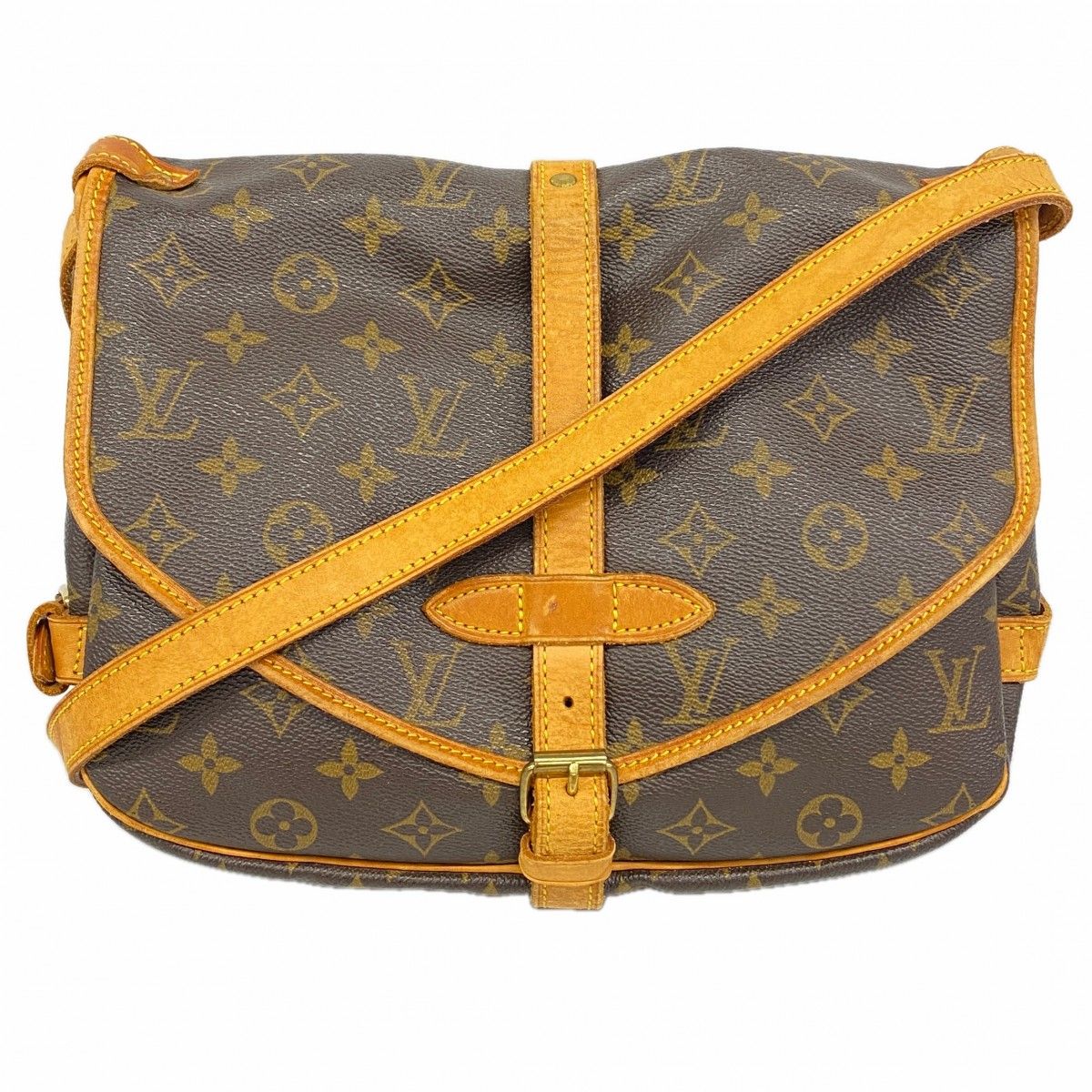 Louis Vuitton Shoulder Bag Monogram Saumur 30 Brown