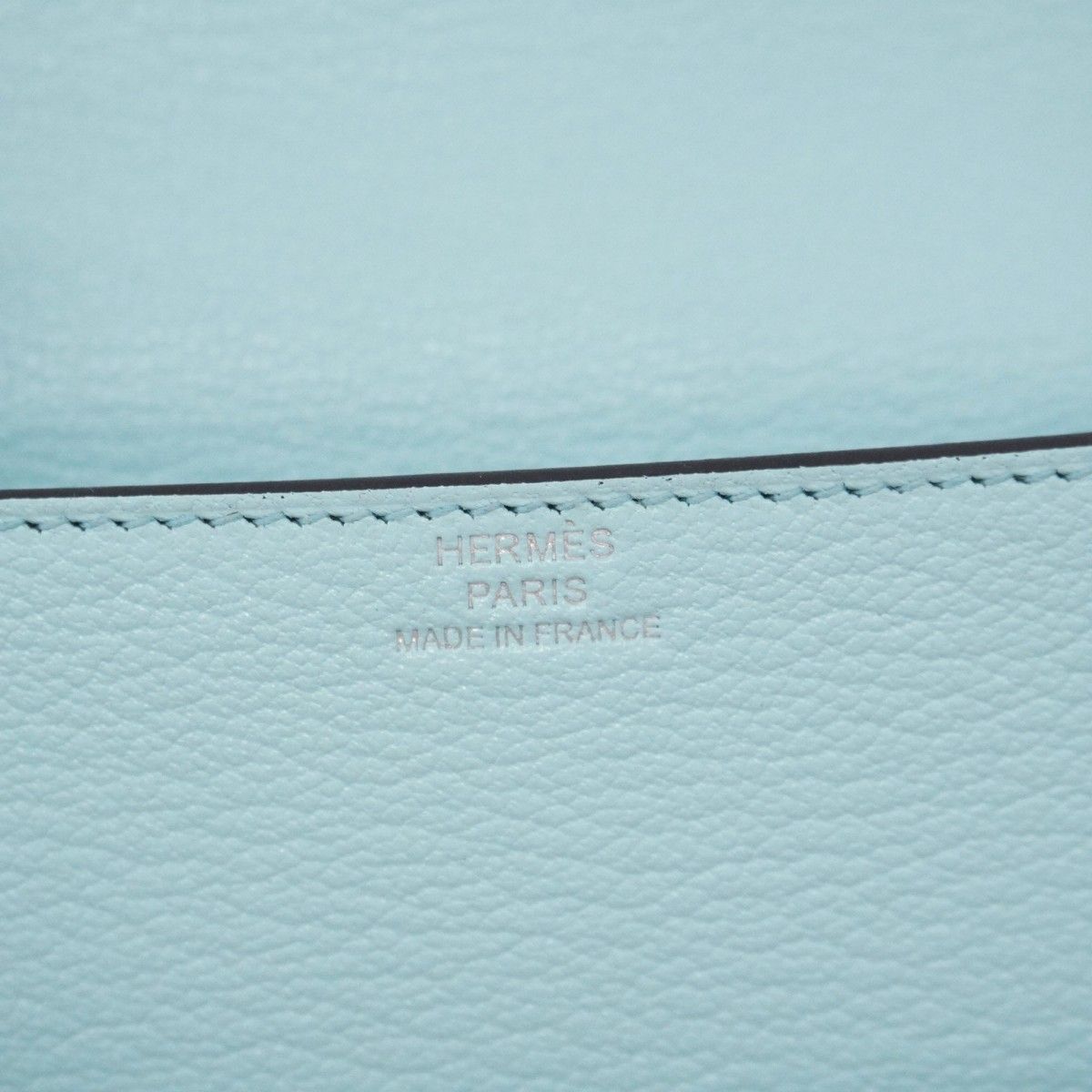 Hermes Wallet Roulis Slim Chevre Misor Blue Zephyr Silver — view 4