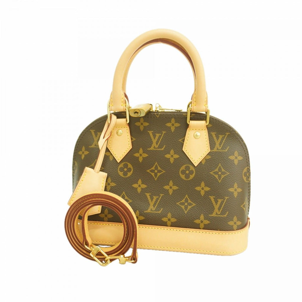 Louis Vuitton Handbag Monogram Alma BB Brown 2-Way