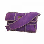 Chanel Shoulder Bag 2.55 Shearling Purple Silver