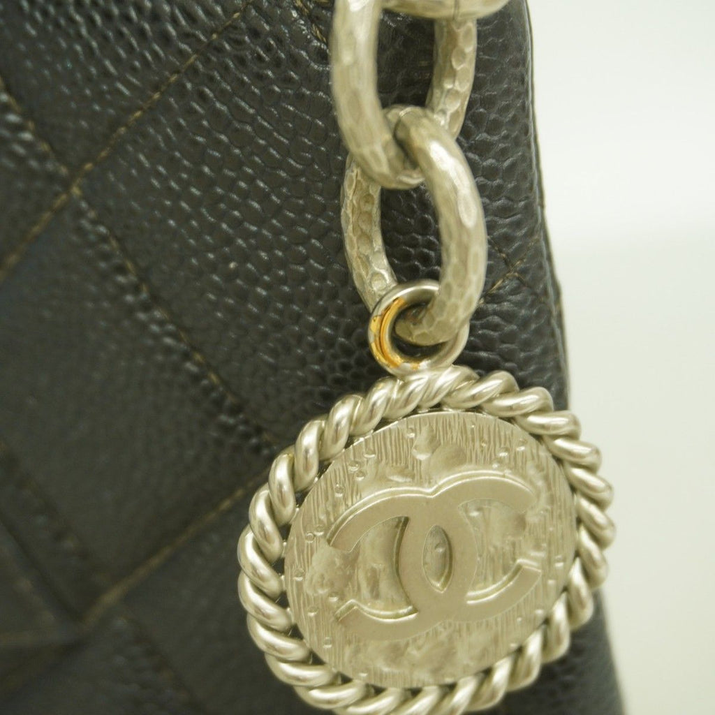 Chanel Tote Reissue Caviar Leather Black Silver — view 8
