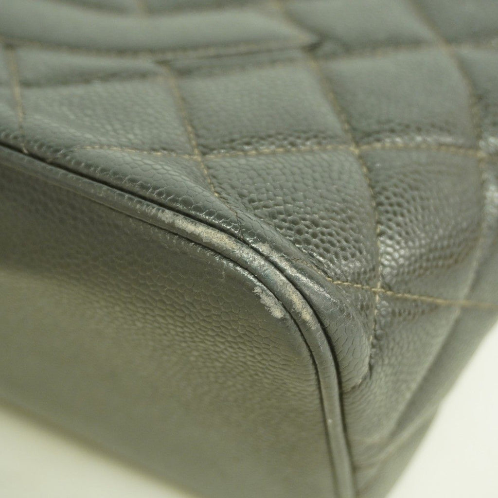 Chanel Tote Reissue Caviar Leather Black Silver — view 6