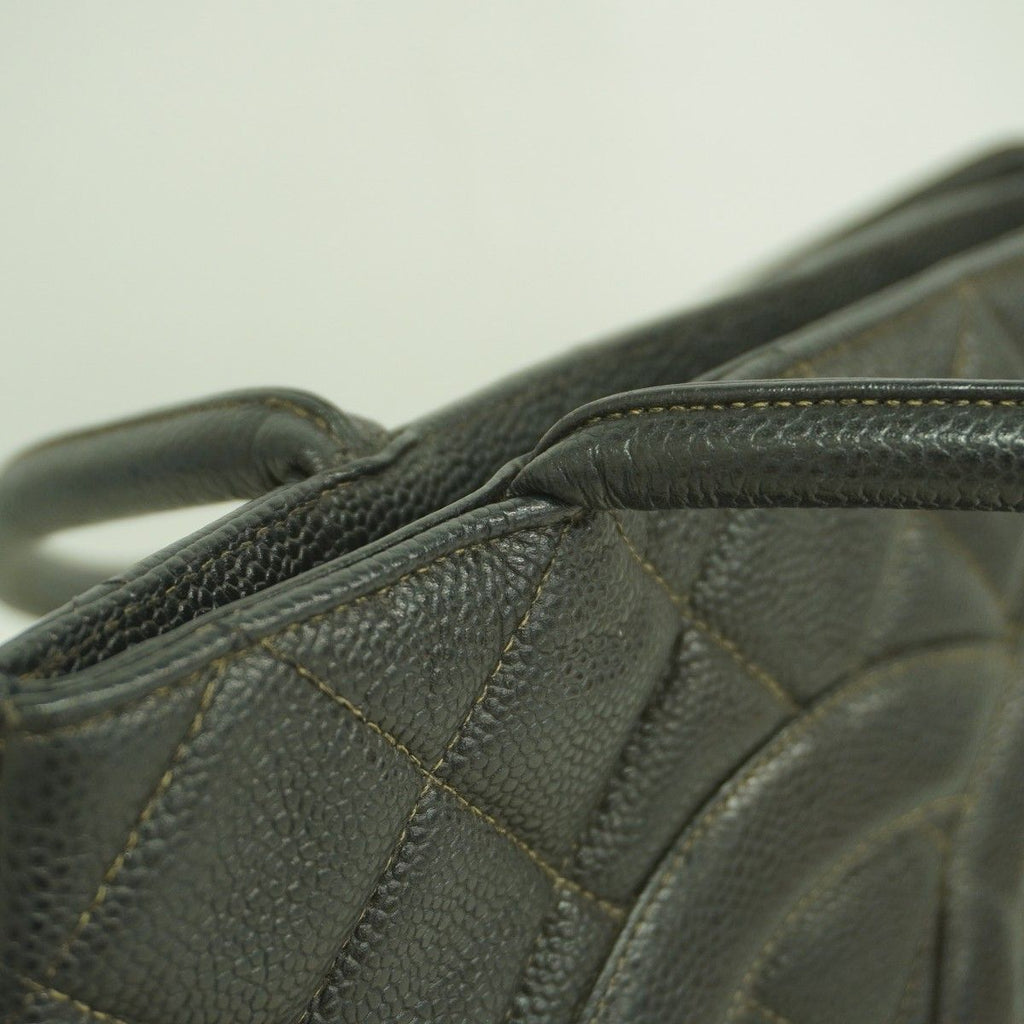 Chanel Tote Reissue Caviar Leather Black Silver — view 9