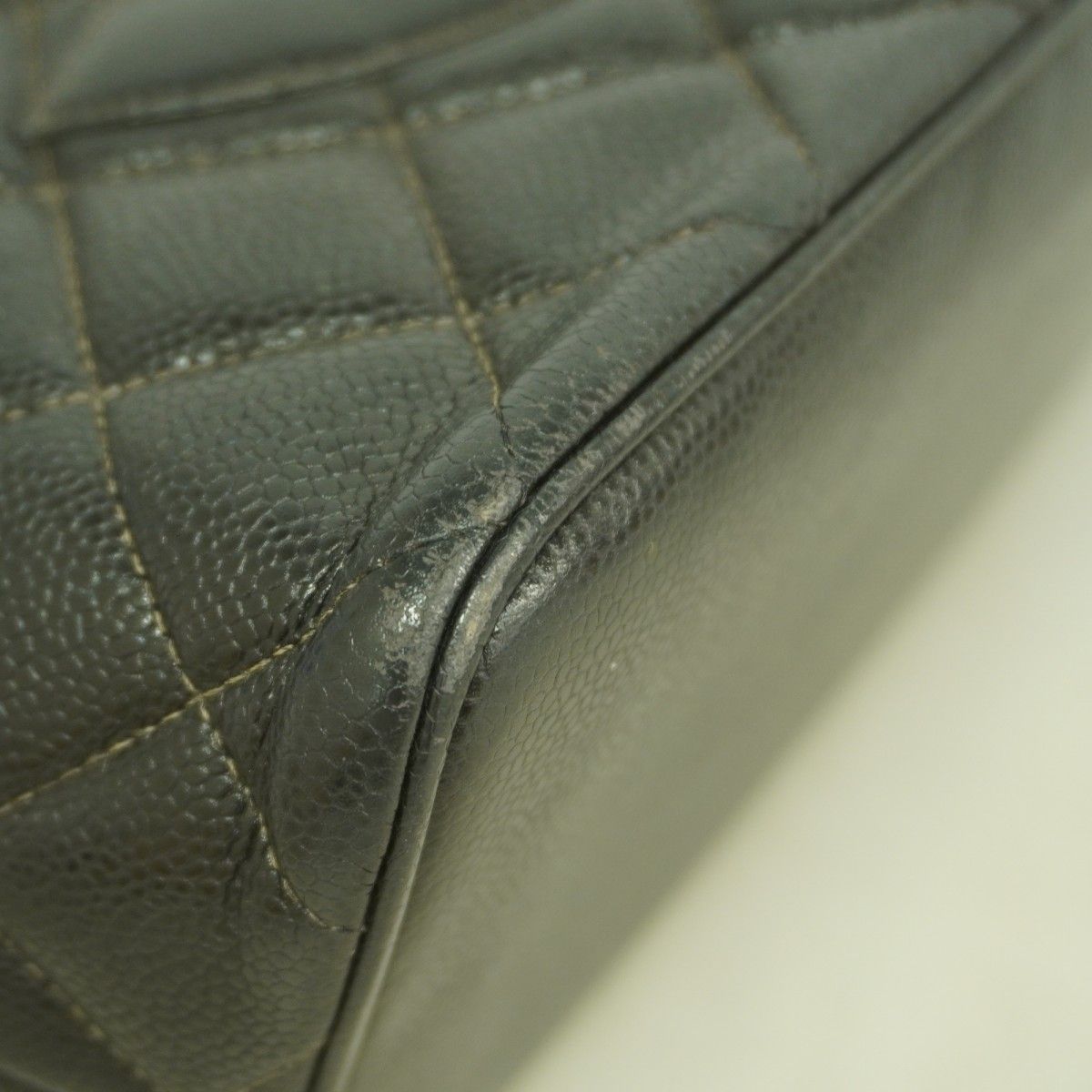 Chanel Tote Reissue Caviar Leather Black Silver — view 7