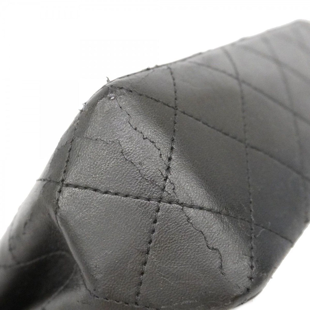 Chanel Shoulder Bag Mini Quilted Lambskin Black Gold — view 7