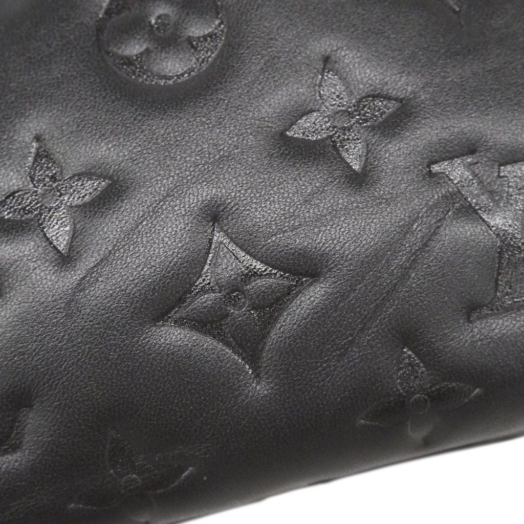 Louis Vuitton Handbag Monogram Embossed Coussin MM Noir 2-Way — view 8