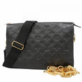Louis Vuitton Handbag Monogram Embossed Coussin MM Noir 2-Way