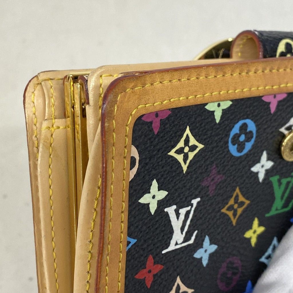 Louis Vuitton Wallet Monogram Multicolor Porte-Monnaie Viennois Noir — view 5