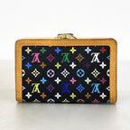 Louis Vuitton Wallet Monogram Multicolor Porte-Monnaie Viennois Noir — view 7
