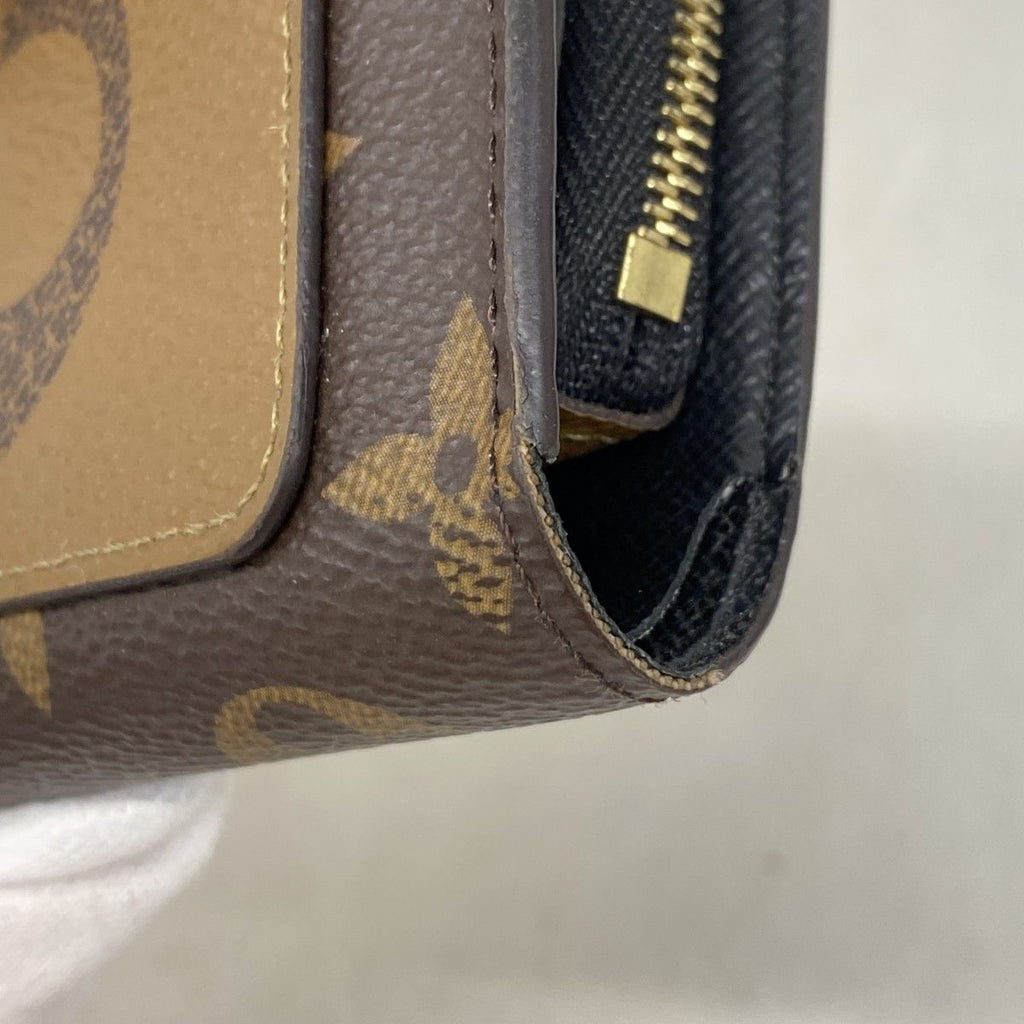 Louis Vuitton Wallet Monogram Giant Reverse Portefeuille Juliette Brown — view 6