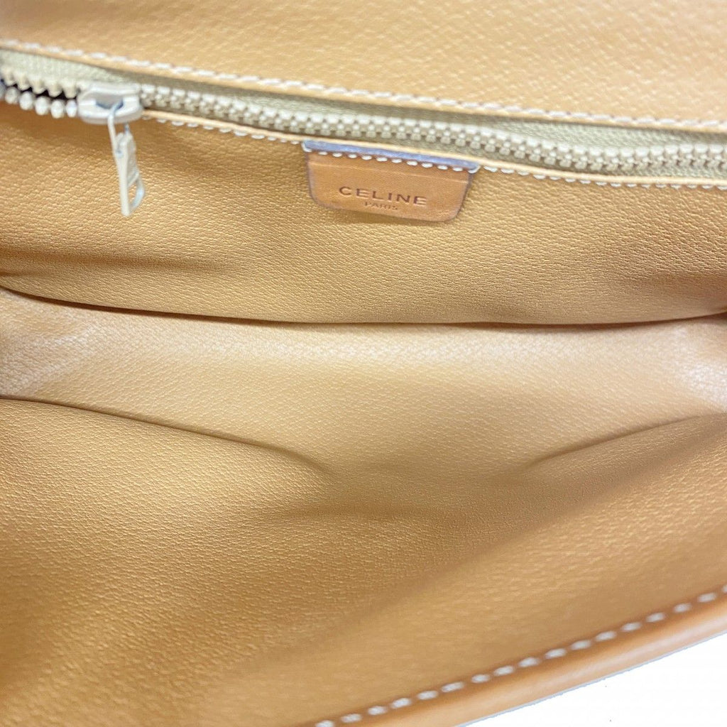 Celine Shoulder Bag Macadam Brown Gold — view 4