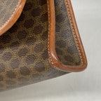 Celine Shoulder Bag Macadam Brown Gold — view 7