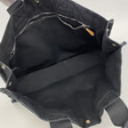 Hermes Tote Deauville MM Canvas Black Silver — view 4